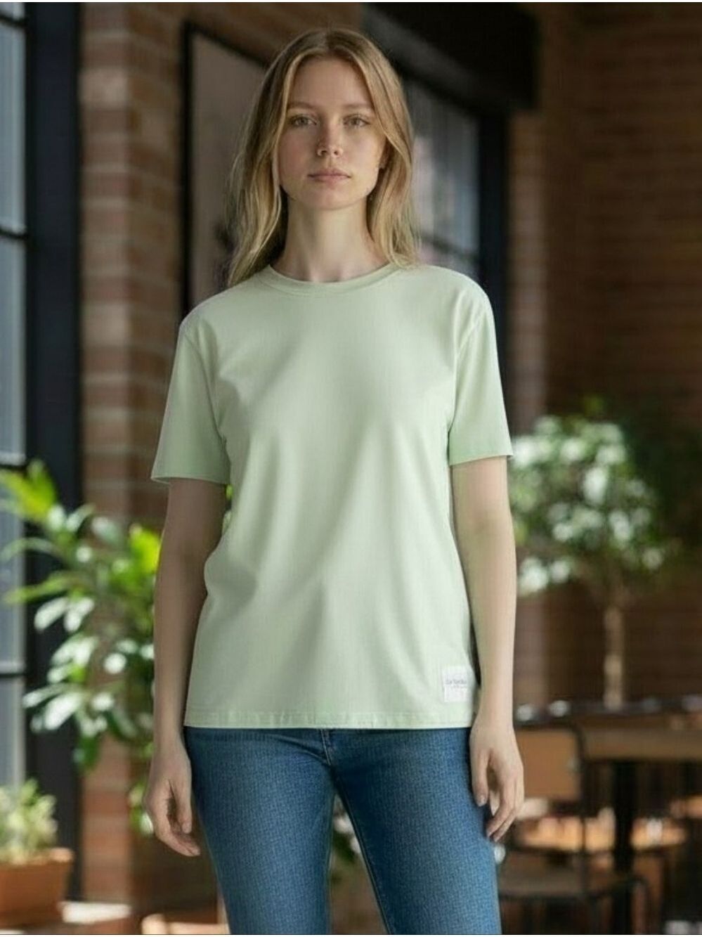 Calvin Klein T Shirt Large Mint Green #T51